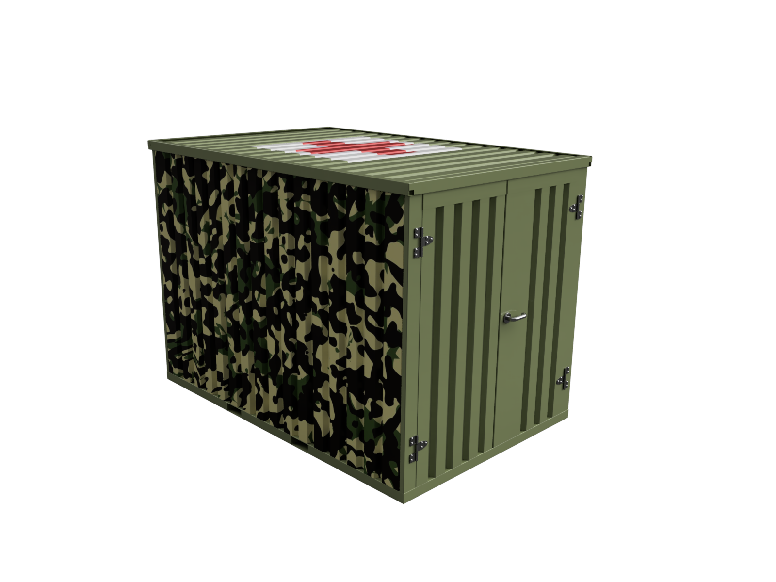 Forest Red Cross Camo 3x2 m